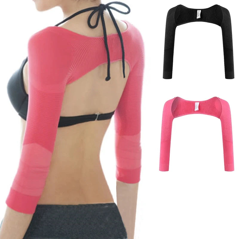 Arm Slimming Back Posture Corrector Arm Shaping Sleeves Fat Reduction for Women Back Support Humpback Prevent Arm Shaper Control