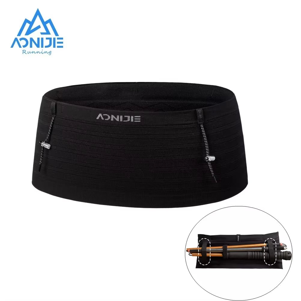 AONIJIE Running Waist Bag No Bounce Trail Running Belt Hydration Waist Pack for Triathlon Gym Fitness Running Accessories W8116