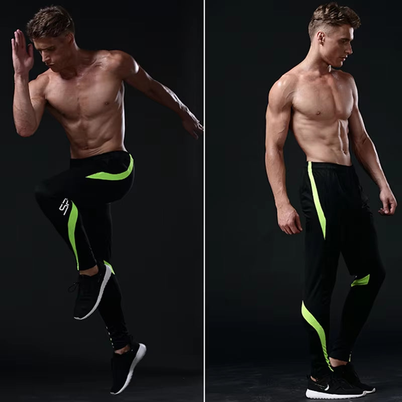 New Arrival Running Pants Men Profession Sports Leggings Running Gym Fitness Pants Zipper Soccer Training Pants Running Kids XXS