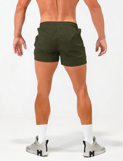 Mens Workout Gym Shorts Quick Dry Running Shorts with Liner Training Athletic Shorts with Zipper Pockets