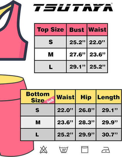 Seamless Workout Sets for Women 2 Piece Biker Shorts Gym Ribbed Crop Tank Top Casual Yoga Outfits Coffee L