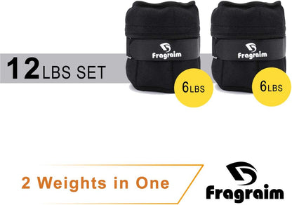 Adjustable Ankle Weights 1-3/4/5/6/8/10/12/15/20 LBS Pair with Removable Weight for Jogging, Gymnastics, Aerobics, Physical Therapy