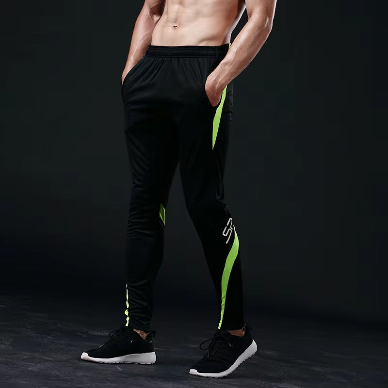 New Arrival Running Pants Men Profession Sports Leggings Running Gym Fitness Pants Zipper Soccer Training Pants Running Kids XXS