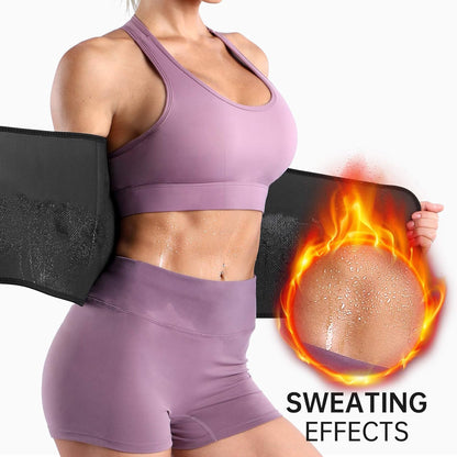 Waist Trainer Belt for Women, Adjustable Waist Trimmer Workout Waist Trainers, Sport Girdle Belt Slimming Body Shaper Belly Abs Belt Stomach Wrap Sweat Belt plus Size Sauna Tummy Control Body Shaper