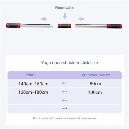 Yoga Pole Open Shoulder Beauty Back Correction Hunchback Artifact Yoga Stick Multifunctional Dance Body Sculpting Home Fitness