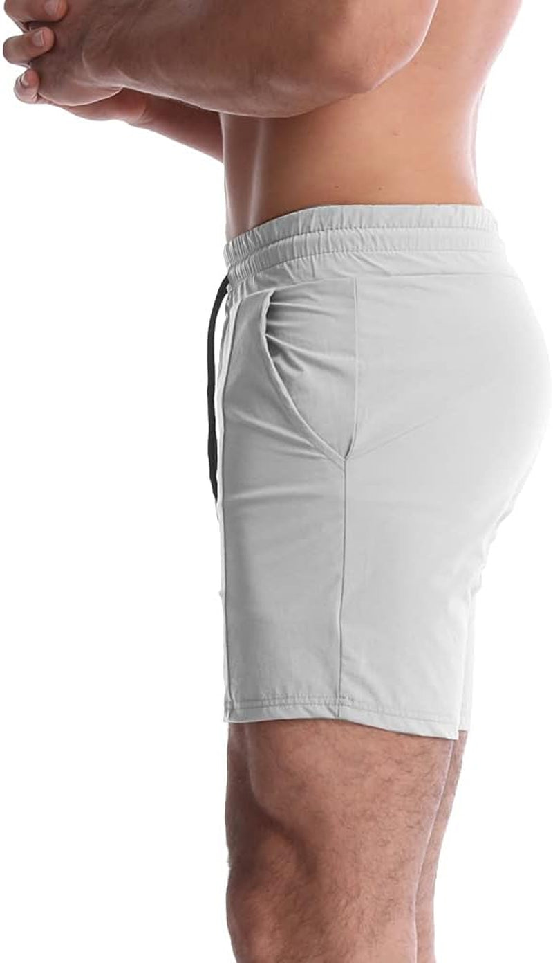 Men'S Athletic Gym Shorts Workout Short Shorts Running Shorts Bodybuilding Short